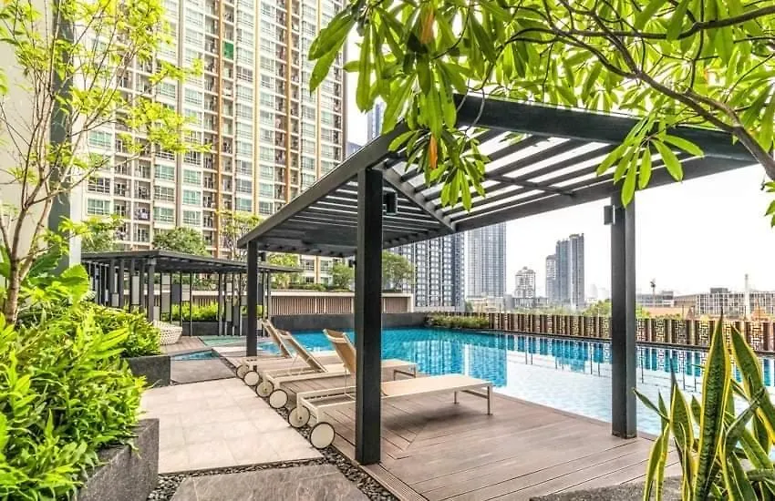 Condo In Bangkok With Swimming Pool Near Malls And Train-1